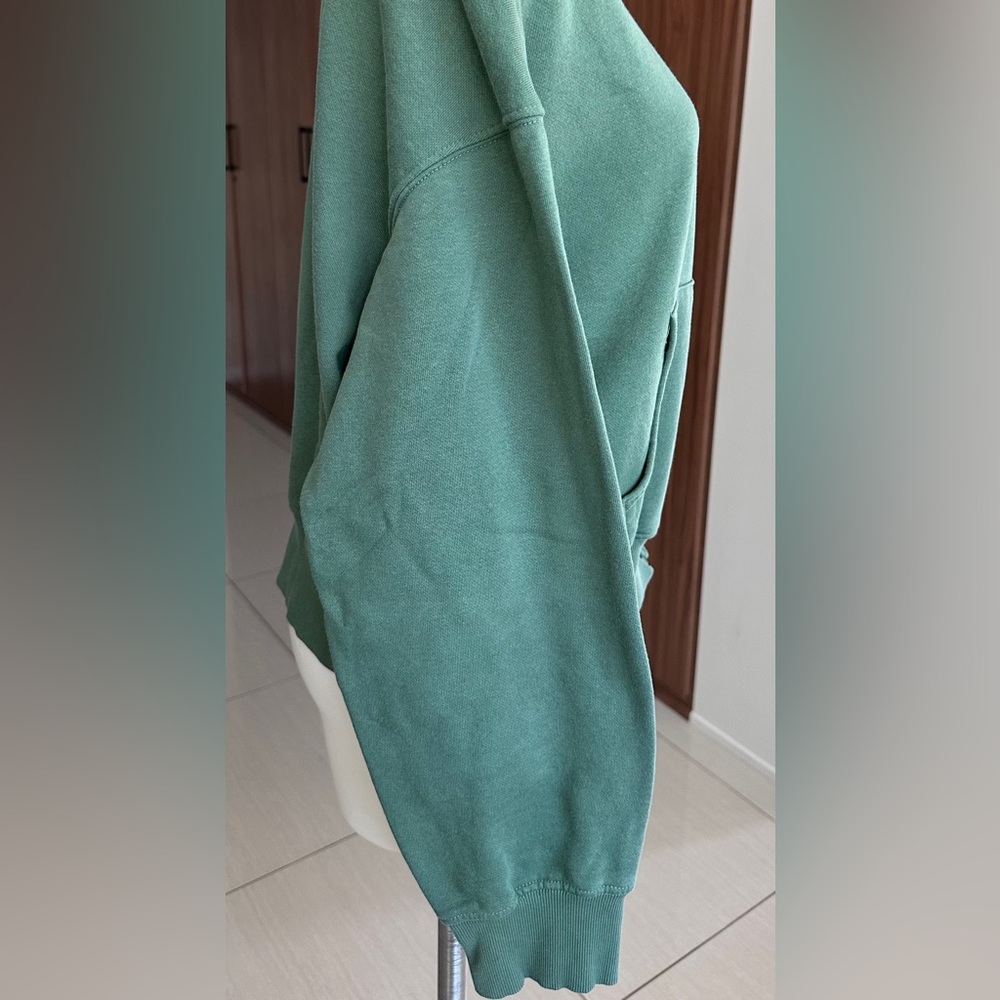 The North Face Oversized Sage Green Zip-Up Hoodie LARGE - Picture 6 of 14